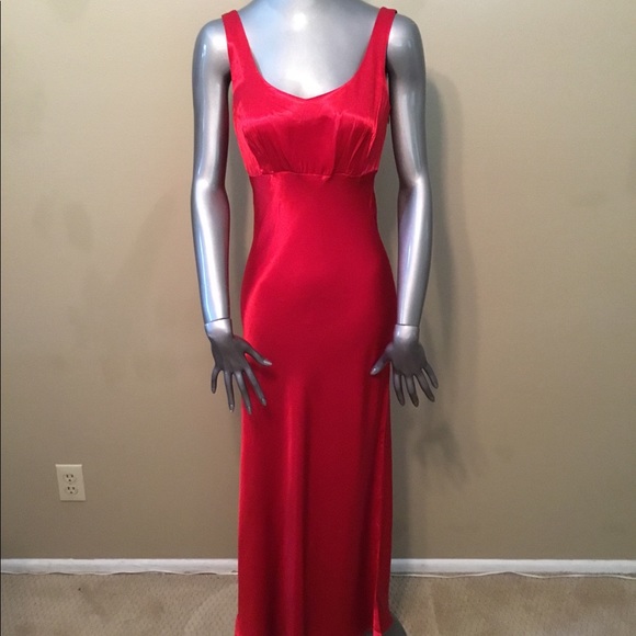 Vintage Rampage red floor length formal dress EUC - Picture 2 of 5